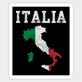 Italia Flag Map Italian Italy Italiano Sticker